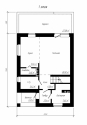 Проект компактного двухэтажного дома с террасой Rg5029 План2