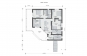 Одноэтажный дом со вторым светом, террасой и навесом для автомобилей Rg6044 План2
